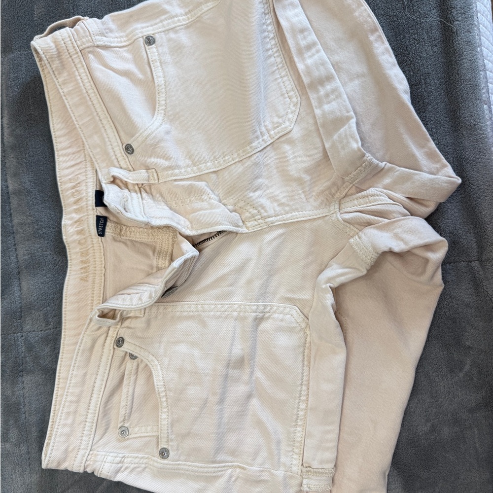 American Eagle Outfitters Light Tan Denim Shorts